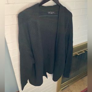 Sz 26/28 Lane Bryant Black Open Sweater